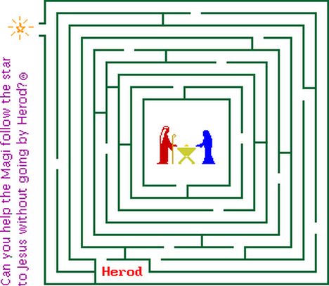 Christian christmas maze